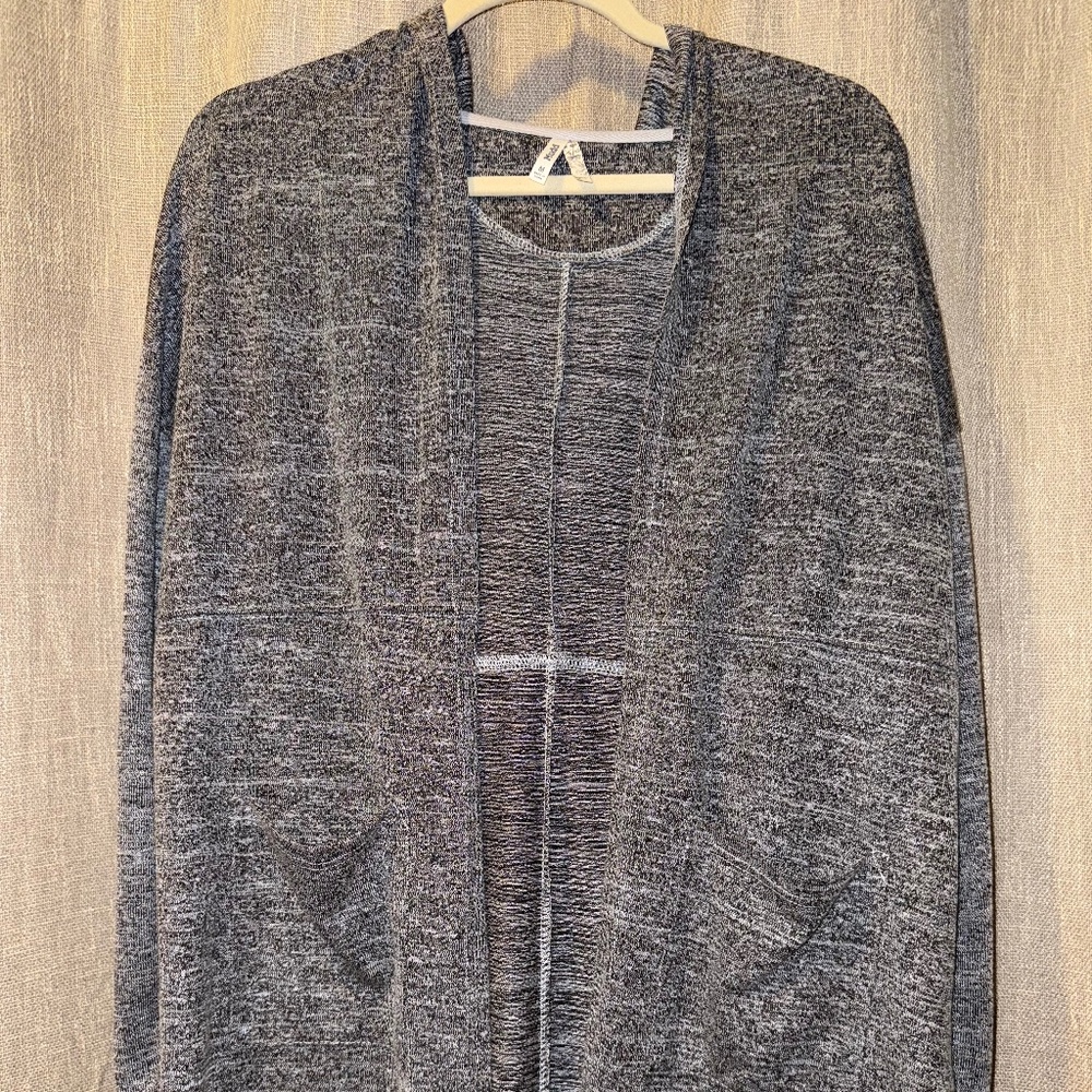 Mudd | Gray Hooded Cardigan | Size M